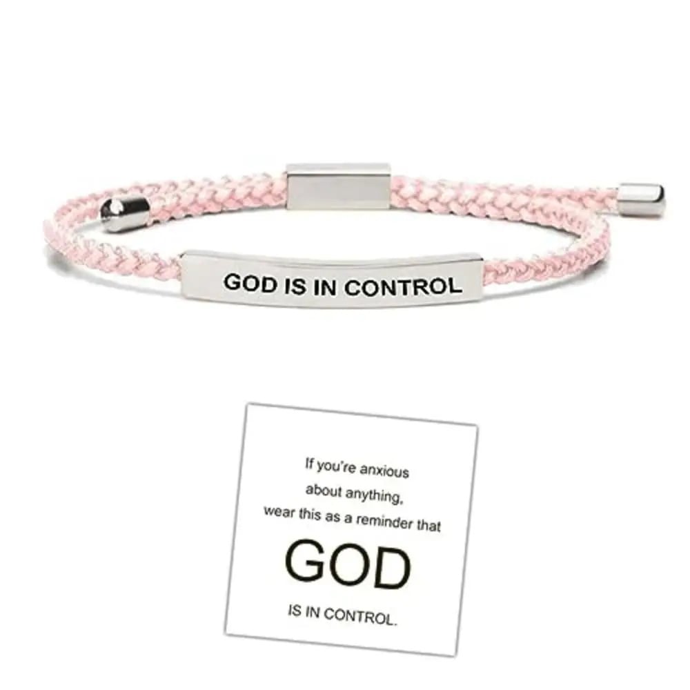 π Find Strength in Faith β¨ God is in Control Bracelet β A Daily Reminder of Peace and Hope π