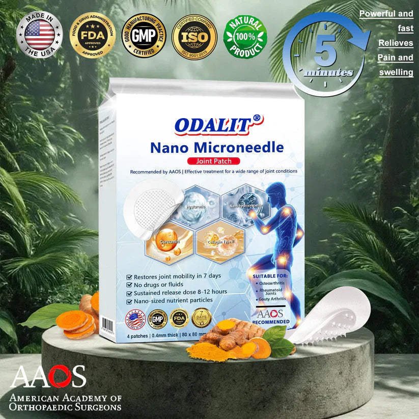 🔥Final 3 Hours: 80% OFF - Official Store: 👩‍⚕️ Recommended by AAOS 💪 ODALIT® Nano Microneedle Joint Patch (Painless, long-lasting, suitable for arthritis, varicose veins and various orthopedic diseases)