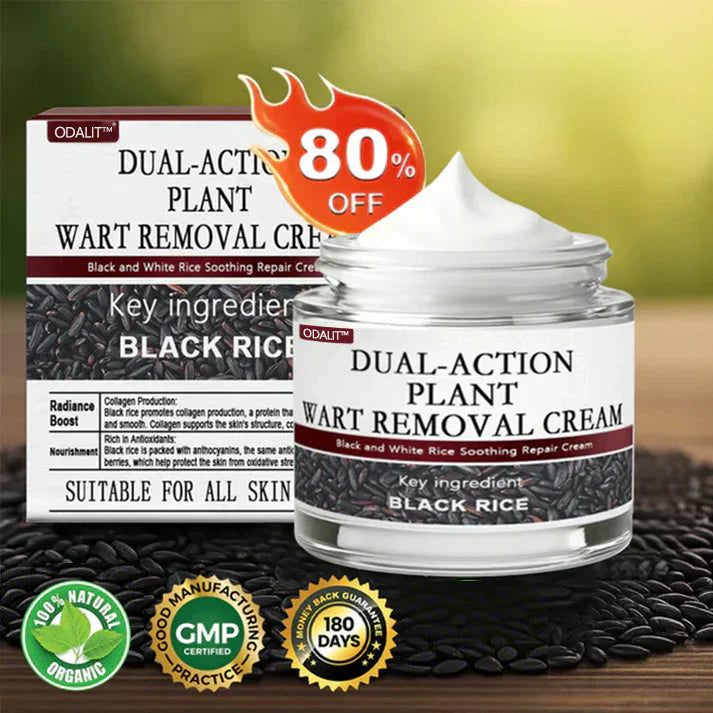 🎁ODALIT™ Black Rice Skin Repair Essence Cream ⚕️ FDA Certified (Removes warts and skin growths, improves keratin buildup and seborrheic dermatitis, follicular keratosis, age spots, and bruising)