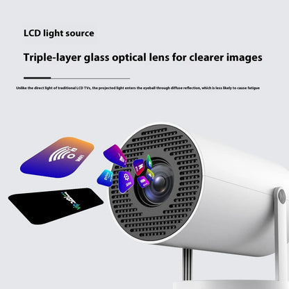 4K Wireless Smart Projector – Portable Home Theater Anywhere