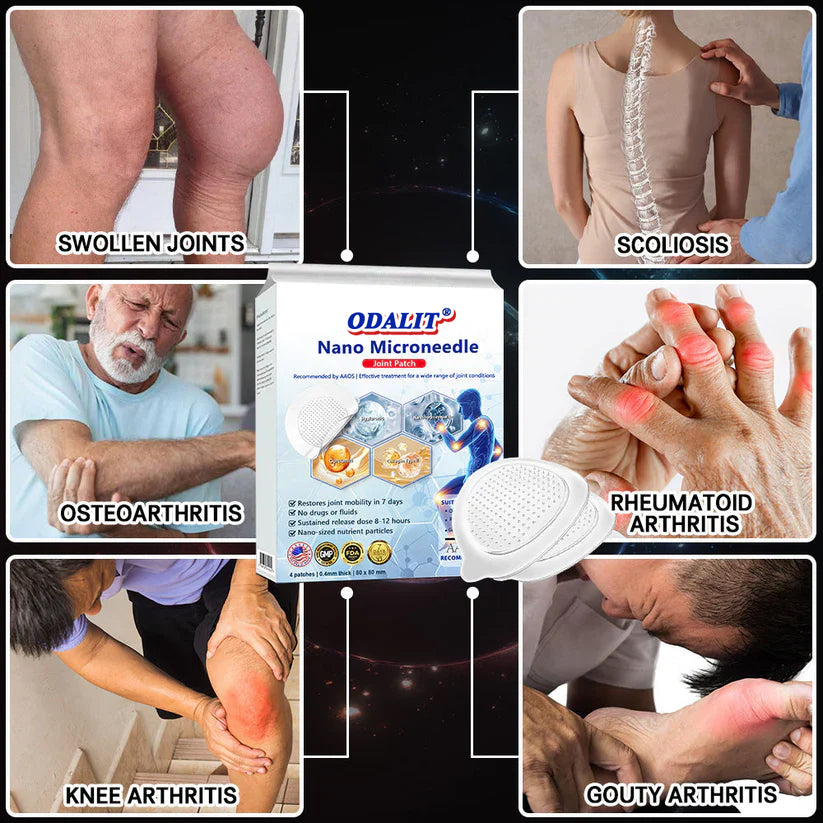 🔥Final 3 Hours: 80% OFF - Official Store: 👩‍⚕️ Recommended by AAOS 💪 ODALIT® Nano Microneedle Joint Patch (Painless, long-lasting, suitable for arthritis, varicose veins and various orthopedic diseases)