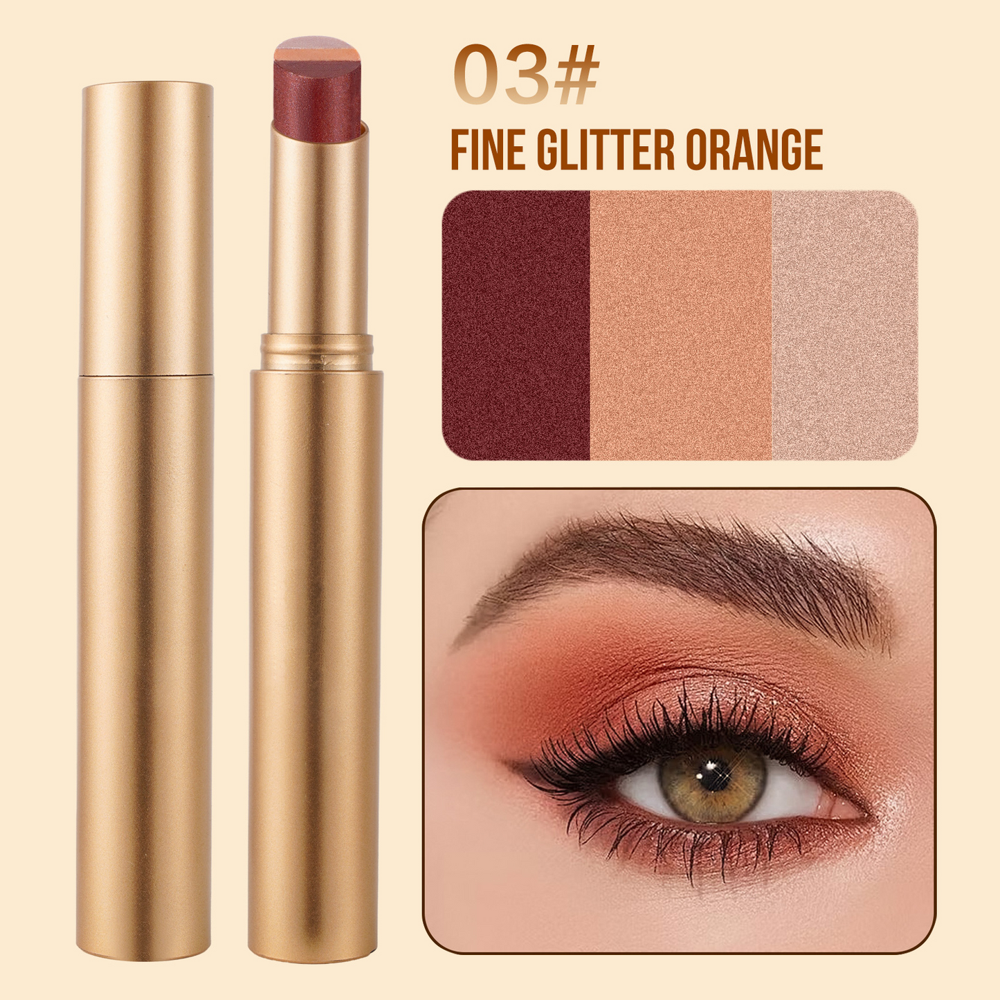 🔥LAST DAY - BUY 1 GET 1 FREE JUST $14.99 EACH🔥✨ 3-in-1 Shimmer Eyeshadow Stick | One Swipe, Stunning Eyes 💖