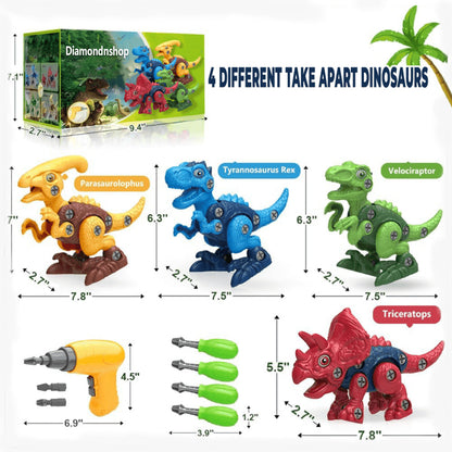 Diamondnshop™ - Dinosaur STEM  Building Toy Set