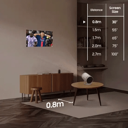 4K Wireless Smart Projector – Portable Home Theater Anywhere