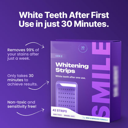 Purple Whitening Strips - 🟣 🟡Experience a Brighter, Whiter Smile with Our New PAP-Enhanced Purple Teeth Whitening Strips