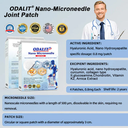 🔥Final 3 Hours: 80% OFF - Official Store: 👩‍⚕️ Recommended by AAOS 💪 ODALIT® Nano Microneedle Joint Patch (Painless, long-lasting, suitable for arthritis, varicose veins and various orthopedic diseases)