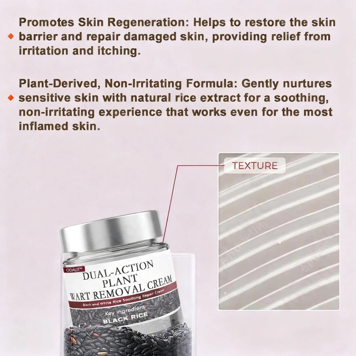 🎁ODALIT™ Black Rice Skin Repair Essence Cream ⚕️ FDA Certified (Removes warts and skin growths, improves keratin buildup and seborrheic dermatitis, follicular keratosis, age spots, and bruising)