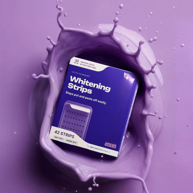 Purple Whitening Strips - 🟣 🟡Experience a Brighter, Whiter Smile with Our New PAP-Enhanced Purple Teeth Whitening Strips