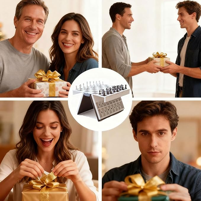 The Grandmaster’s Folio: Hand-Finished 3D Sculpted Chess