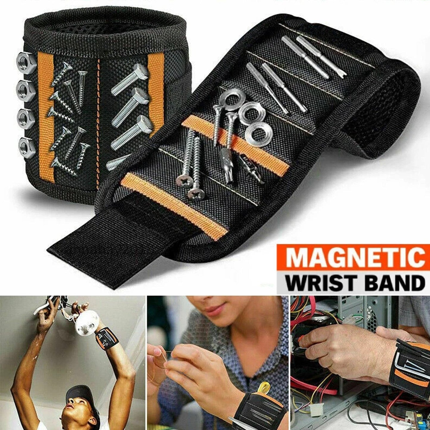 🔥BUY ONE GET ONE FREE⚡ Magnetic Wrist Tool Holder | Free Up Your Hands & Cut Project Time