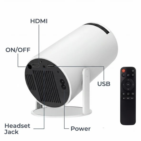 4K Wireless Smart Projector – Portable Home Theater Anywhere