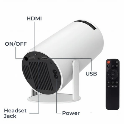 4K Wireless Smart Projector – Portable Home Theater Anywhere