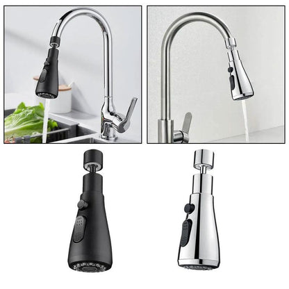 3-in-1 High-Pressure 360° Faucet & Universal Adapter