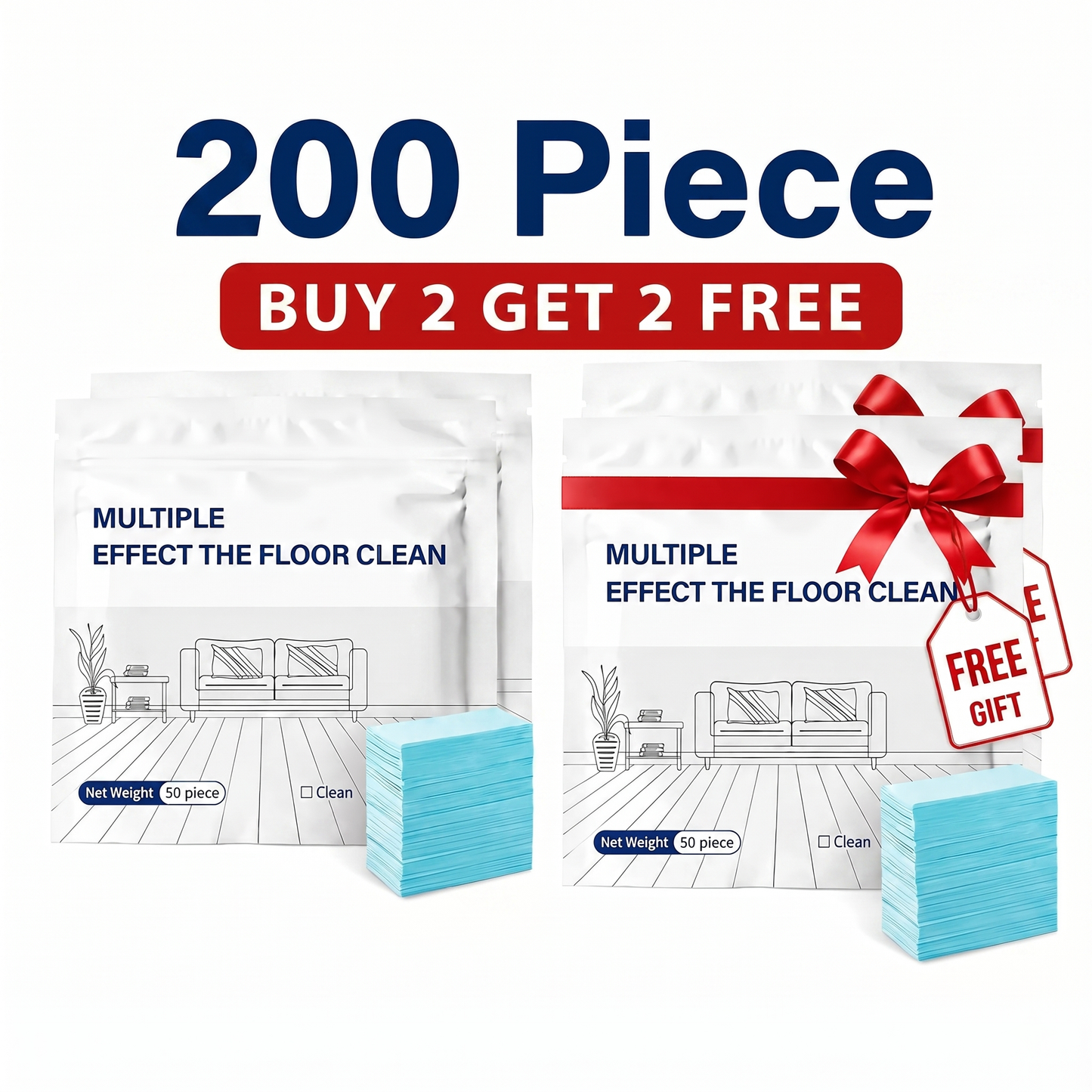 LIMITED DISCOUNT🎁Multi-Effect Floor Cleaning Sheets