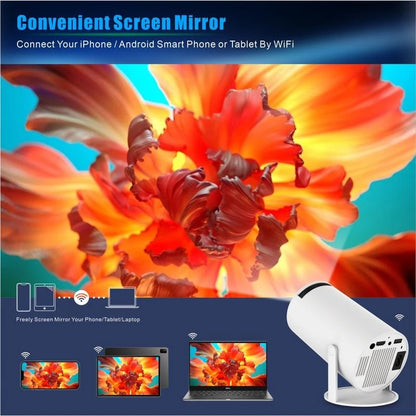 4K Wireless Smart Projector – Portable Home Theater Anywhere
