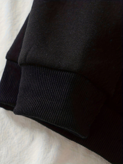 Basic Thick Solid Color Pullover Hoodie