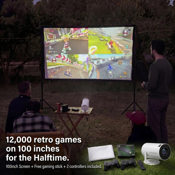 4K Wireless Smart Projector – Portable Home Theater Anywhere