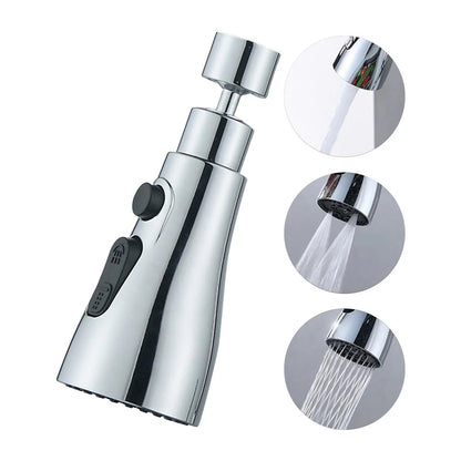 3-in-1 High-Pressure 360° Faucet & Universal Adapter